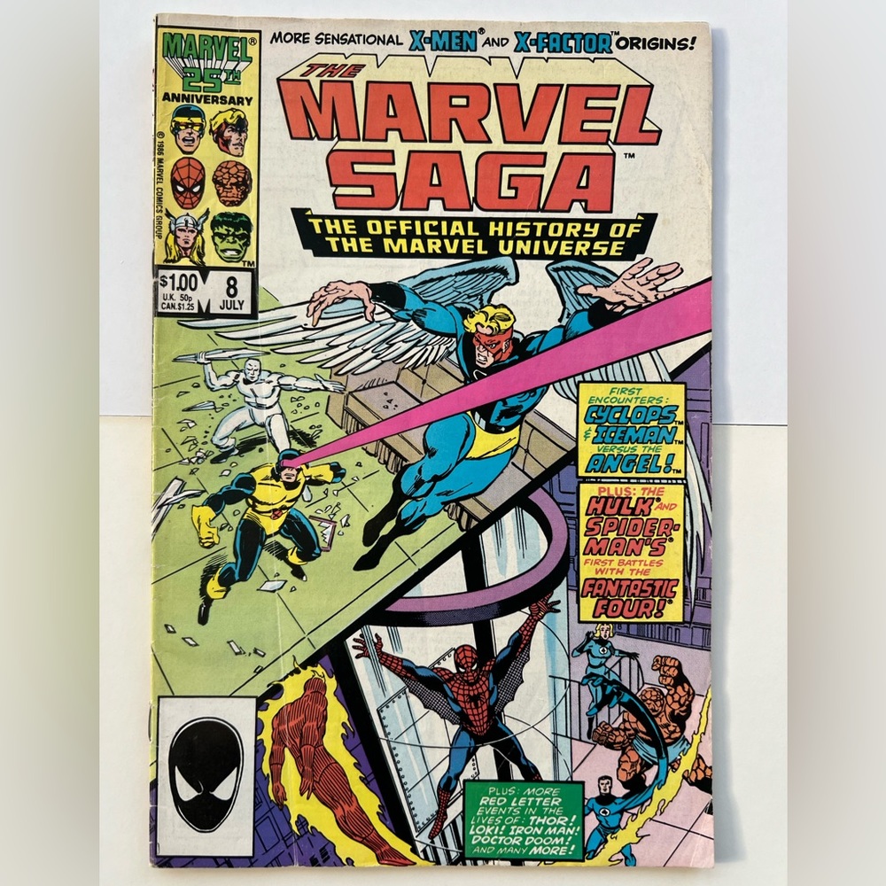 RARE| 2 VINTAGE COMICS| MAREL TEAM UP HULK AND SPIDER MAN AND MARVEL SAGE